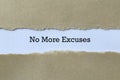 No more excuses on paper Royalty Free Stock Photo