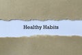 Heathy habits on paper Royalty Free Stock Photo