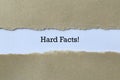 Hard facts on paper Royalty Free Stock Photo