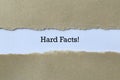 Hard facts on paper Royalty Free Stock Photo