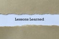 Lessons learned on paper Royalty Free Stock Photo