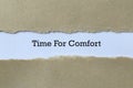 Time for comfort on paper Royalty Free Stock Photo