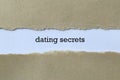 Dating secrets on paper Royalty Free Stock Photo