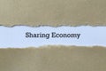 Sharing economy on white paper