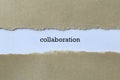 Collaboration on white paper Royalty Free Stock Photo