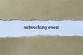 Networking event on paper