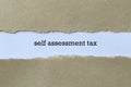 Self assessment tax on white