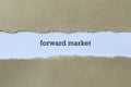 Forward market on white paper