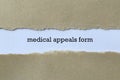 Medical appeals form word on paper