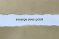 Enlarge your point word on paper