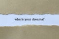 What`s your dreams Royalty Free Stock Photo