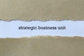 Strategic business unit on white paper Royalty Free Stock Photo