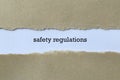 Safety regulations on white paper