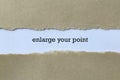 Enlarge your point on white paper