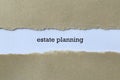 Estate planning on white paper