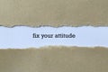 Fix your attitude on white paper