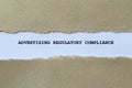 advertising regulatory compliance on white paper