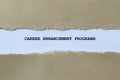 career enhancement programs on white paper