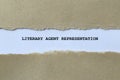 literary agent presentation on white paper