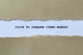 click to conquer cyber monday on white paper