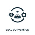 Lead Conversion icon symbol. Creative sign from crm icons collection. Filled flat Lead Conversion icon for computer and mobile