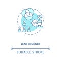 Lead designer concept icon Royalty Free Stock Photo