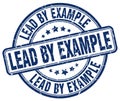 lead by example blue stamp