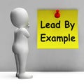 Lead By Example Note Means Mentor And Inspire