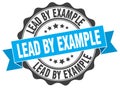lead by example seal. stamp Royalty Free Stock Photo