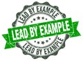 lead by example seal. stamp Royalty Free Stock Photo