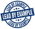 lead by example stamp Royalty Free Stock Photo