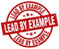 lead by example stamp Royalty Free Stock Photo
