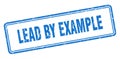 lead by example stamp Royalty Free Stock Photo