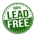 Lead free grunge rubber stamp Royalty Free Stock Photo