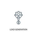 Lead Generation concept line icon