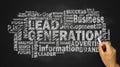 Lead generation word cloud Royalty Free Stock Photo