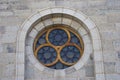 Lead Glass Church Window Detail Royalty Free Stock Photo