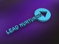 lead nurturing word on purple