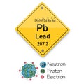 Lead periodic elements. Business artwork vector graphics