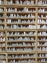 Lead printing block letters for newspaper in an old printing house