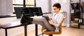 Lead Programmer Woman Coding Software Royalty Free Stock Photo