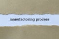 Manufactoring process on paper Royalty Free Stock Photo