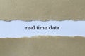 Real time data on paper