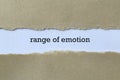 Range of emotion on paper