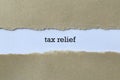 Tax relief on paper Royalty Free Stock Photo