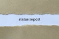 Status report on paper