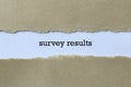 Survey results on paper Royalty Free Stock Photo
