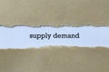 Supply demand on paper