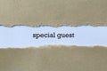 Special guest on paper