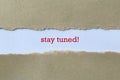 Stay tuned on paper Royalty Free Stock Photo